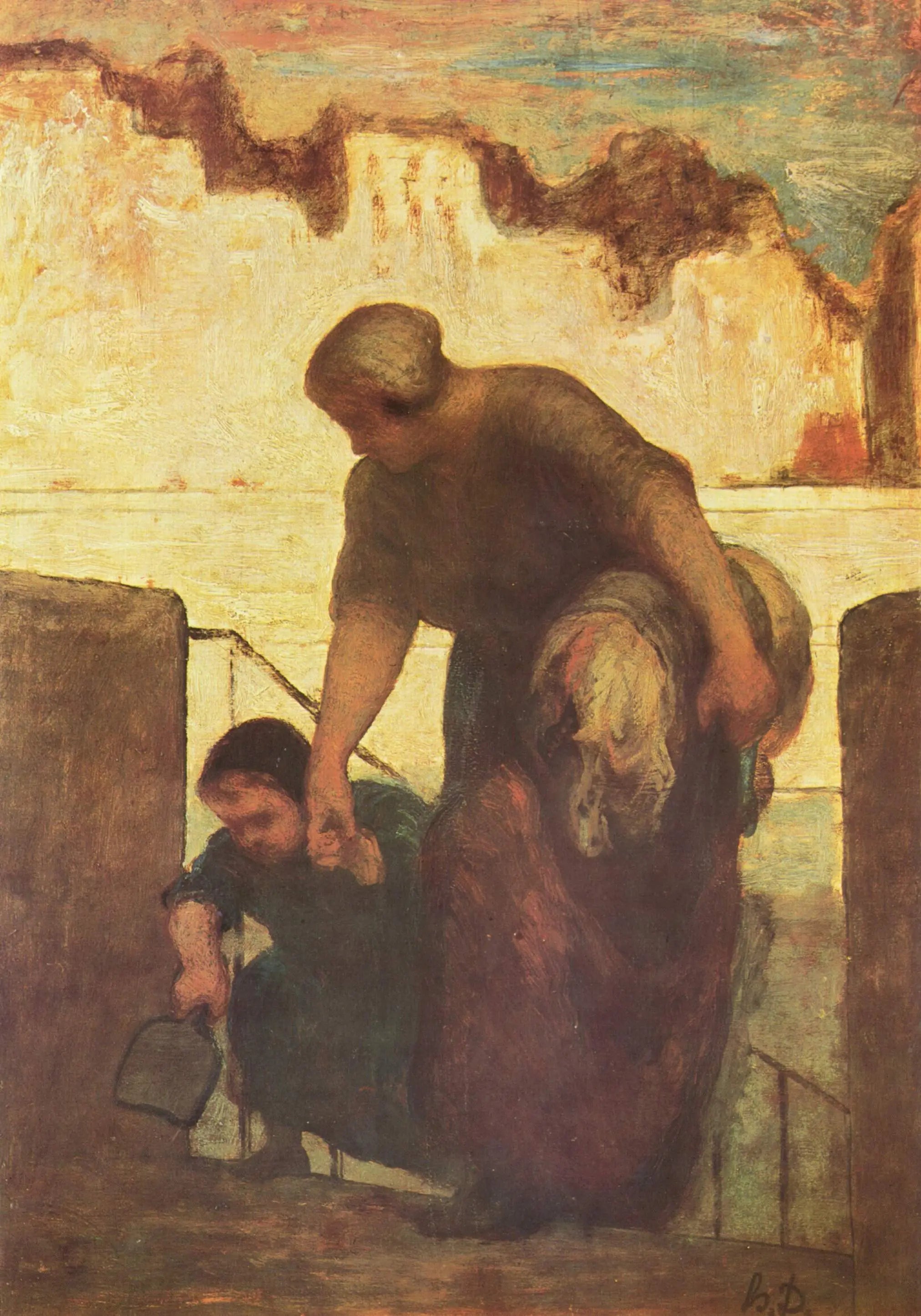 La Blanchisseuse - Honoré Daumier - Alpha Reproduction