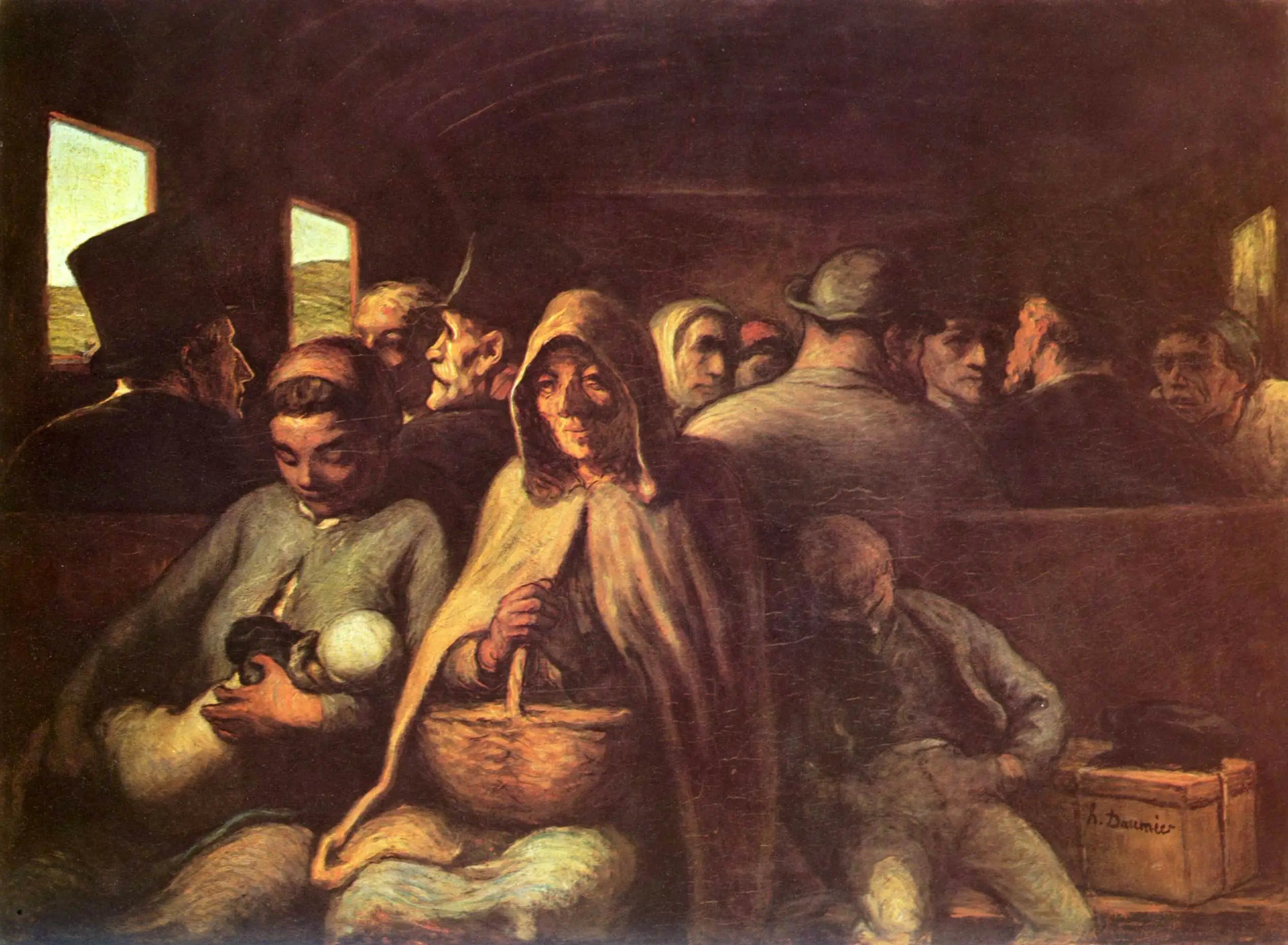 Le Wagon de troisième classe - Honoré Daumier - Alpha Reproduction