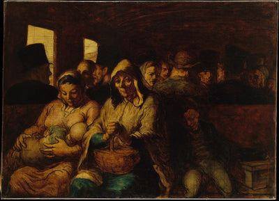 Le Wagon de troisième classe - Honoré Daumier - Alpha Reproduction
