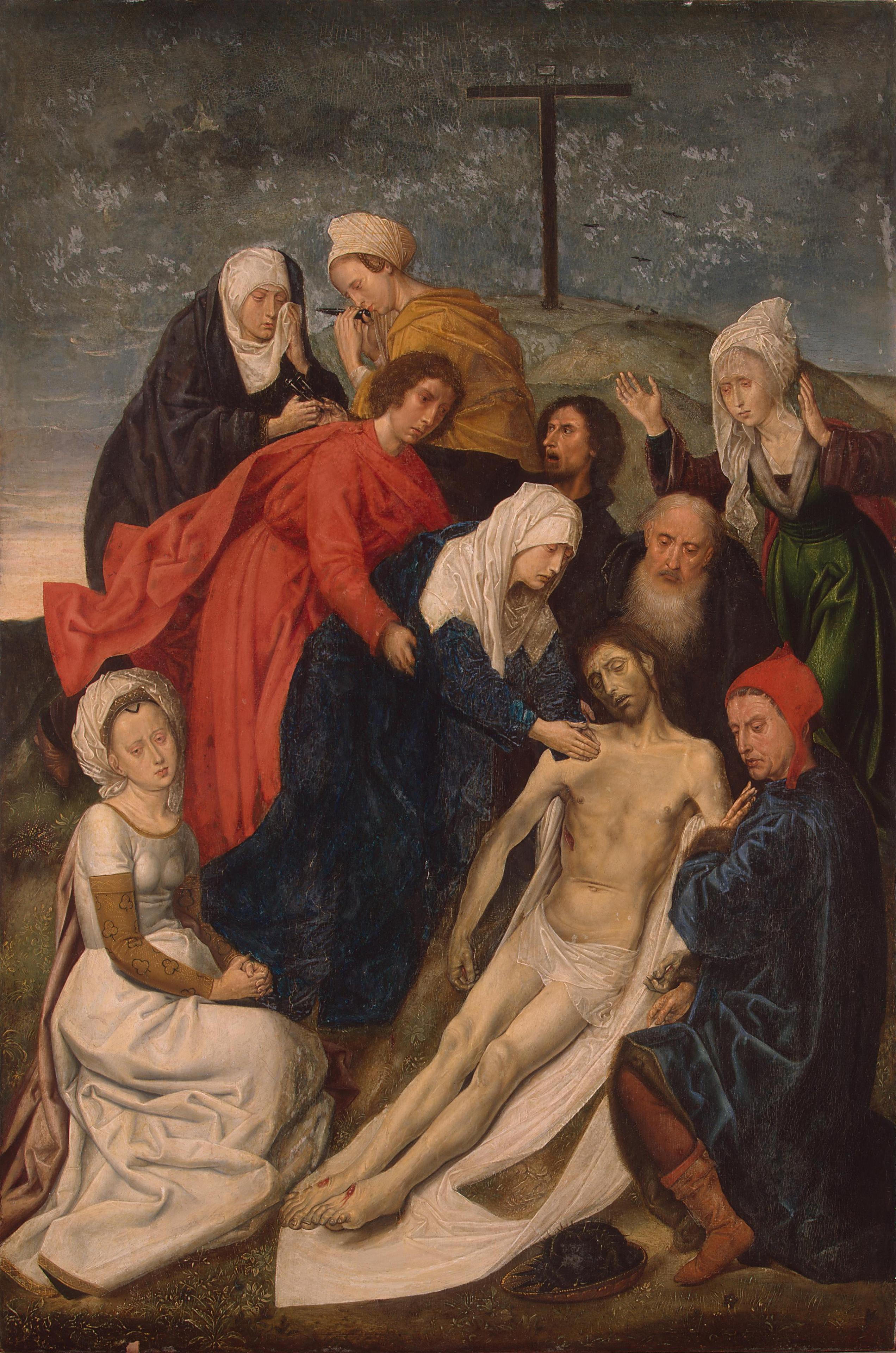 La lamentation sur le corps du Christ mort - Hugo van der Goes