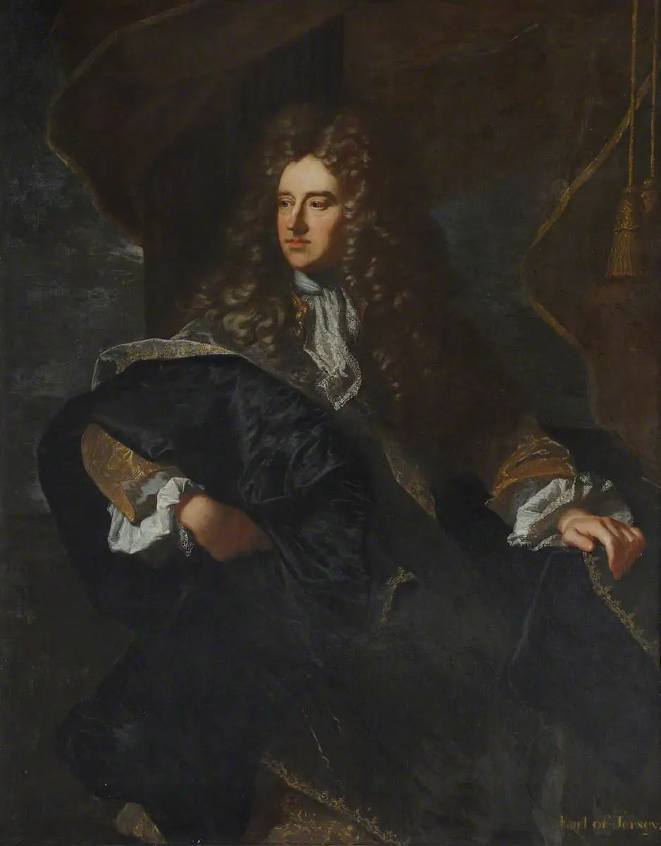 Edward Villiers (1655–1711) comte de Jersey chevalier maréchal de la maison royale et diplomate - Hyacinthe Rigaud