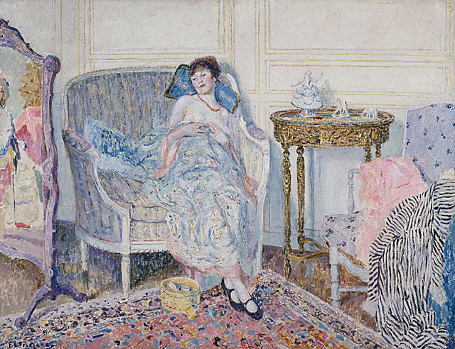 Dans le boudoir - Frederick Carl Frieseke - Alpha Reproduction