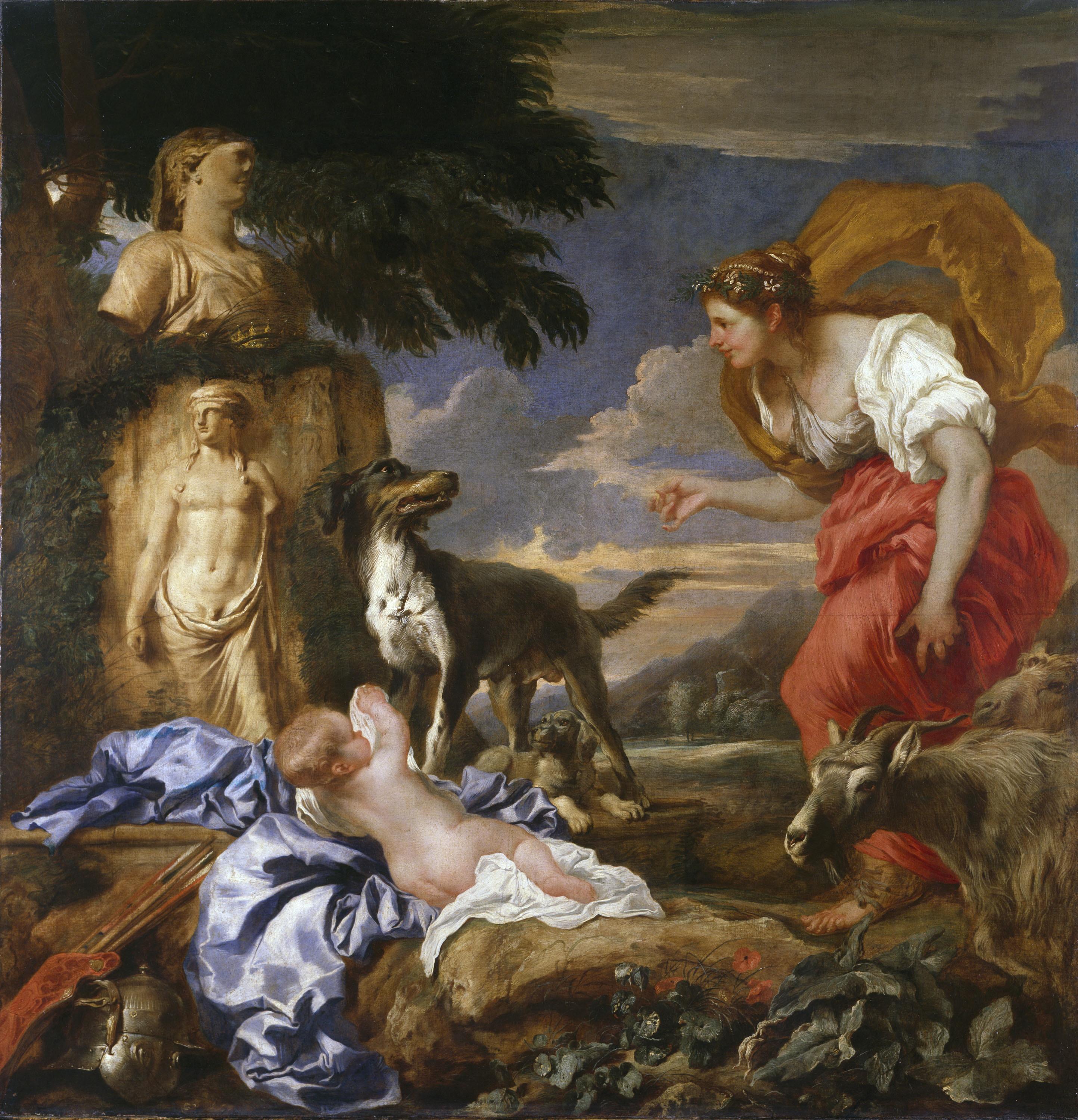 Cyrus avec la femme du berger Spako - Giovanni Benedetto Castiglione