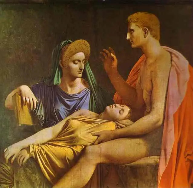 Auguste écoutant la lecture de l’Enéide - Jean-Auguste-Dominique Ingres - Alpha Reproduction