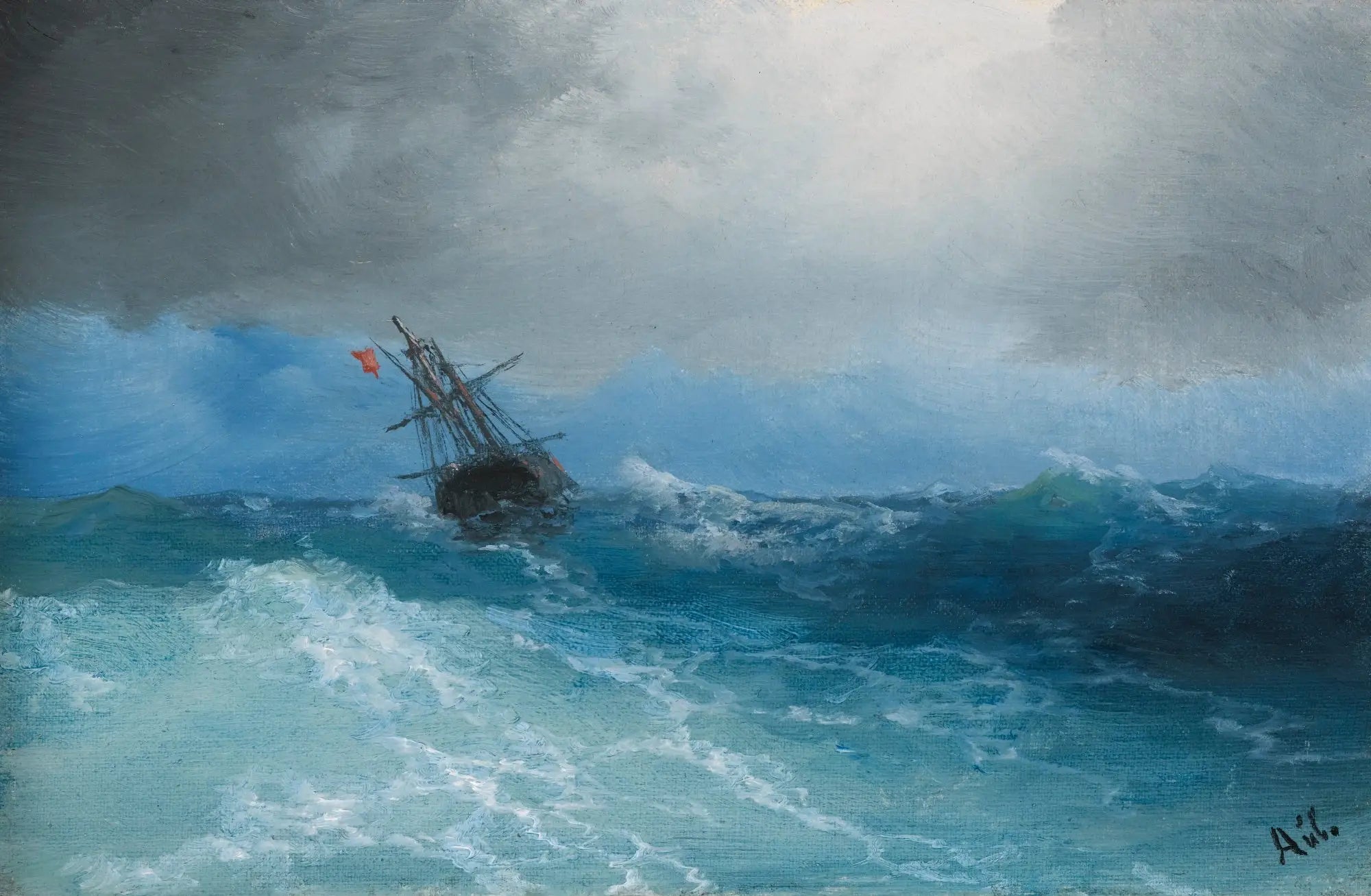 Tempête qui se prépare - Ivan Aïvazovski - Alpha Reproduction