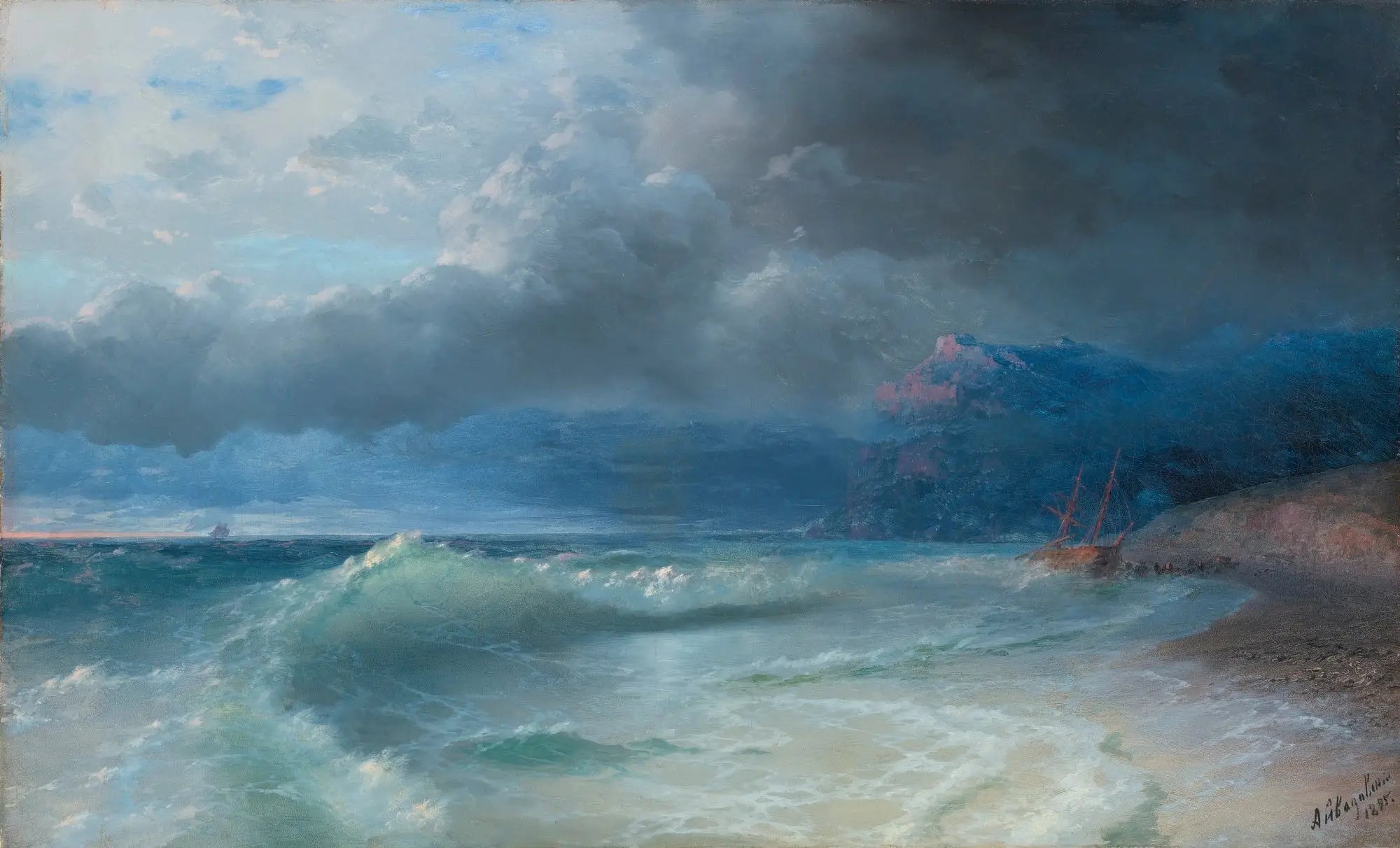 Naufrage par un matin orageux - Ivan Aïvazovski - Alpha Reproduction