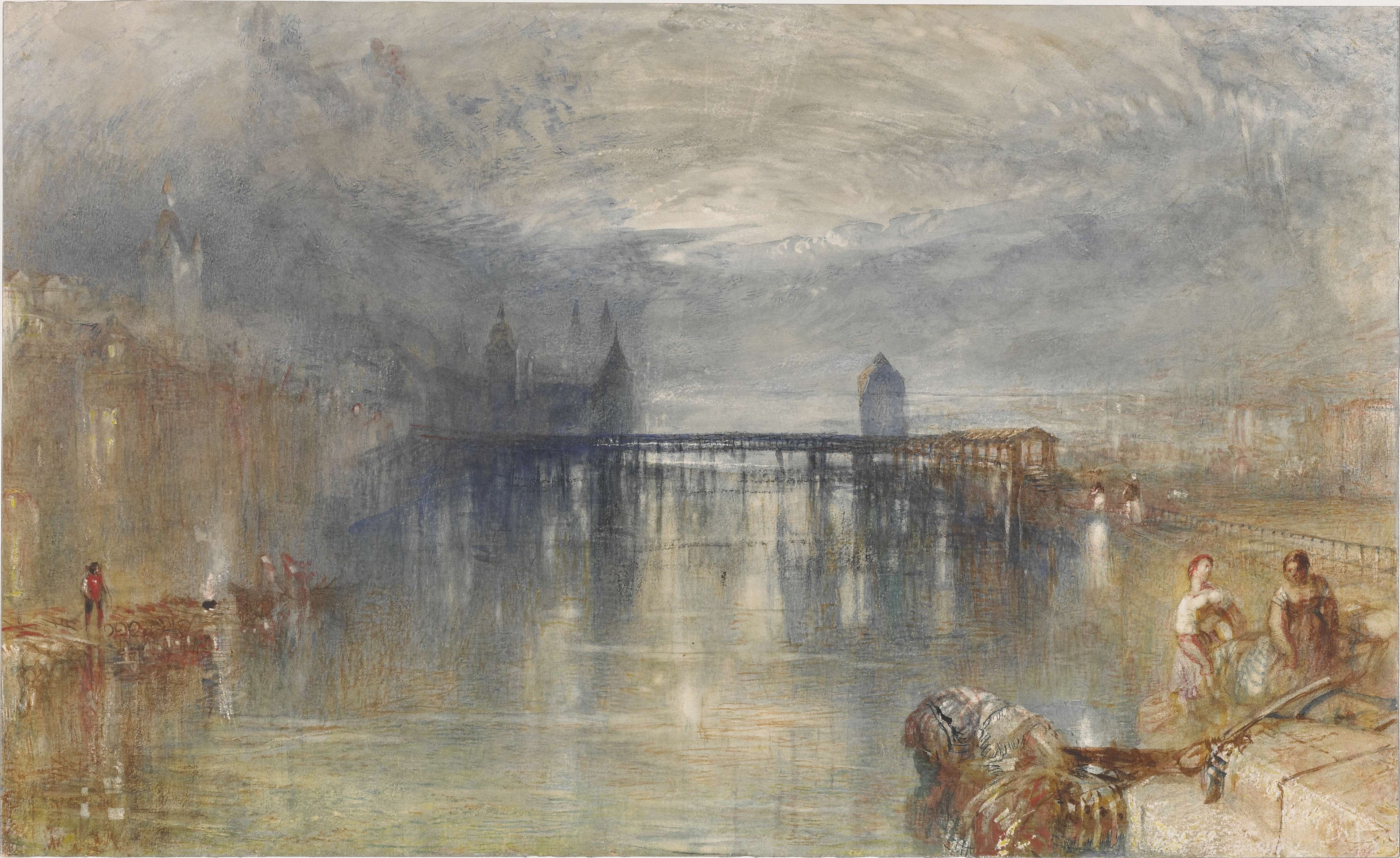 Reproduction du tableau « Lucerne: Moonlight - J. M. W. Turner » par Alpha Reproduction en peinture à l’huile