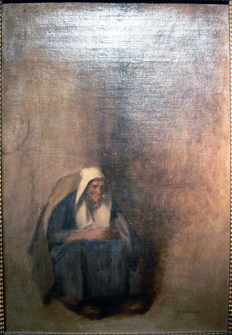 אישה זקנה עם מקטרת - ז'אן-לאון ז'רום