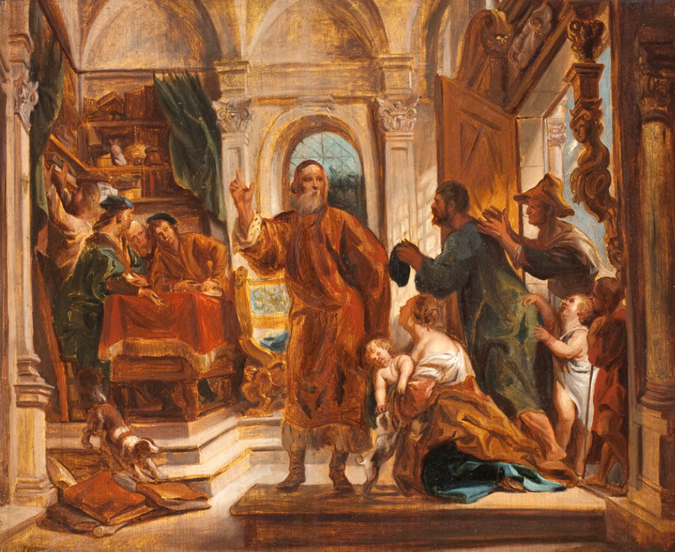 Saint Ivo de Kermartin aide les pauvres - Jacob Jordaens1