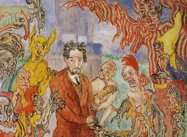 שדים מתגרים בי - James Ensor
