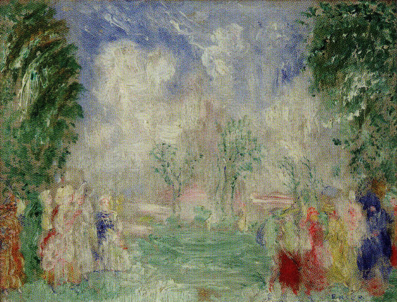 Small Gathering in a Park - James Ensor