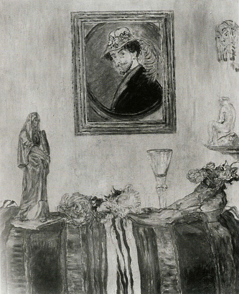 Still Life with Self-Portrait with Flowered Hat - James Ensor