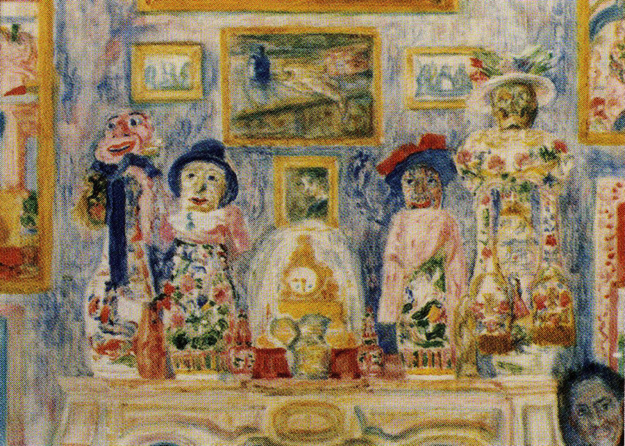 The Fireplace in My Studio - James Ensor