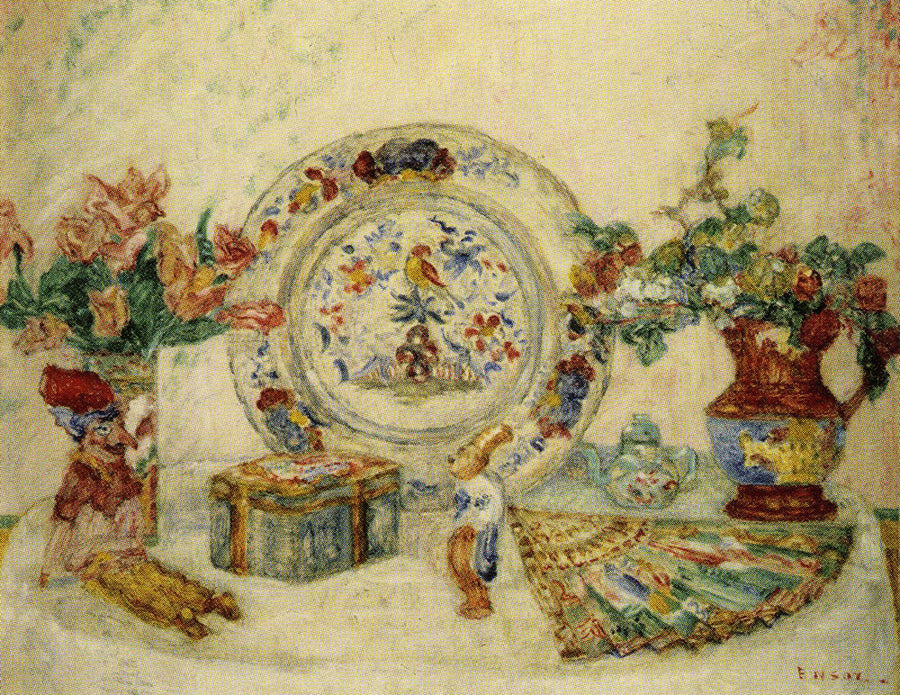 The Old China Plate - James Ensor