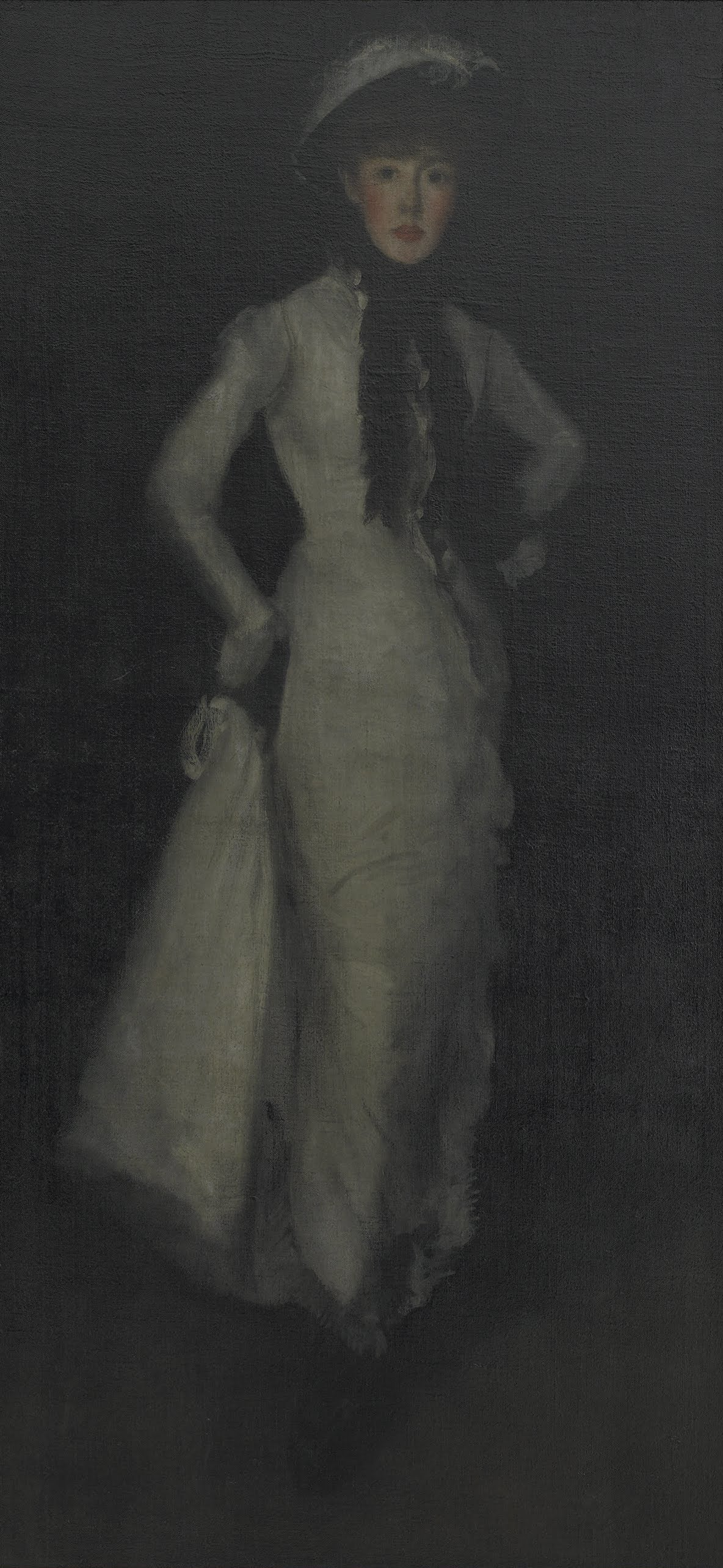 Reproduction du tableau « Arrangement en blanc et noir - James Abbott McNeill Whistler » par Alpha Reproduction en peinture à l’huile