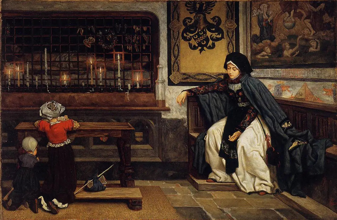 Marguerite à l’église - James Tissot - Alpha Reproduction
