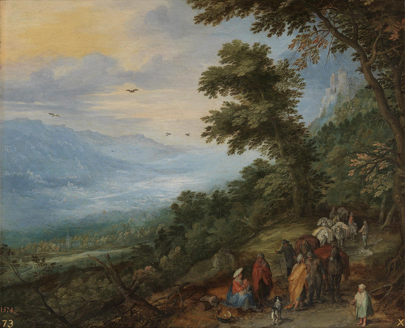 Rassemblement de gitans dans un bois - Jan Brueghel l'Ancien