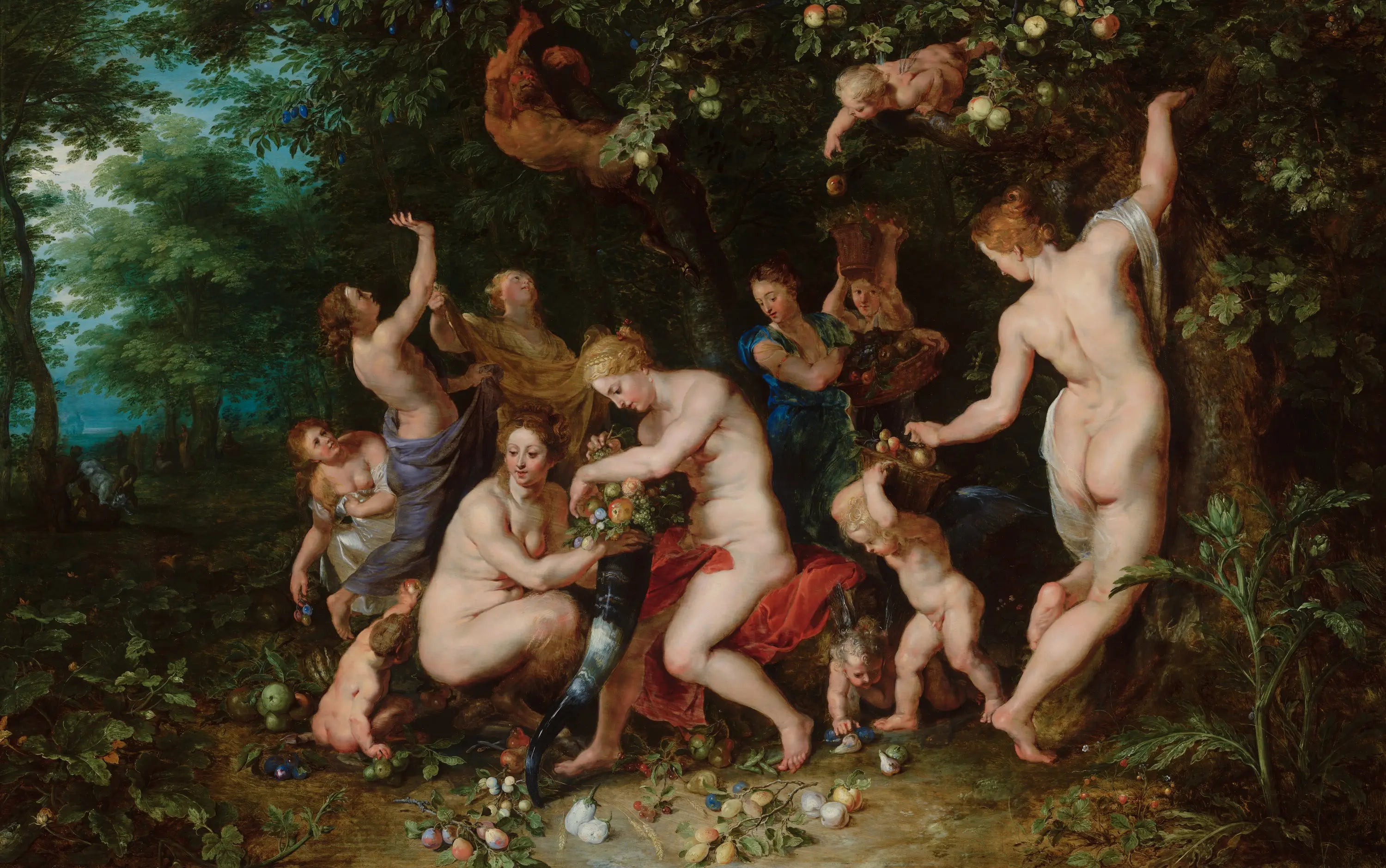 Nymphes remplissant la corne d’abondance - Peter Paul Rubens - Alpha Reproduction