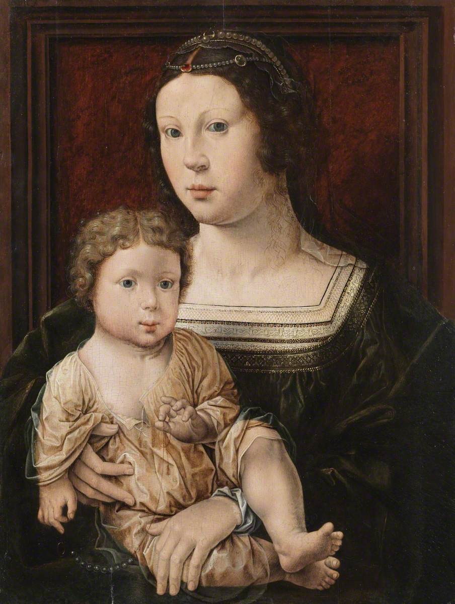 Vierge à l'Enfant (Anna von Bergen et son Fils) - Jan Gossaert