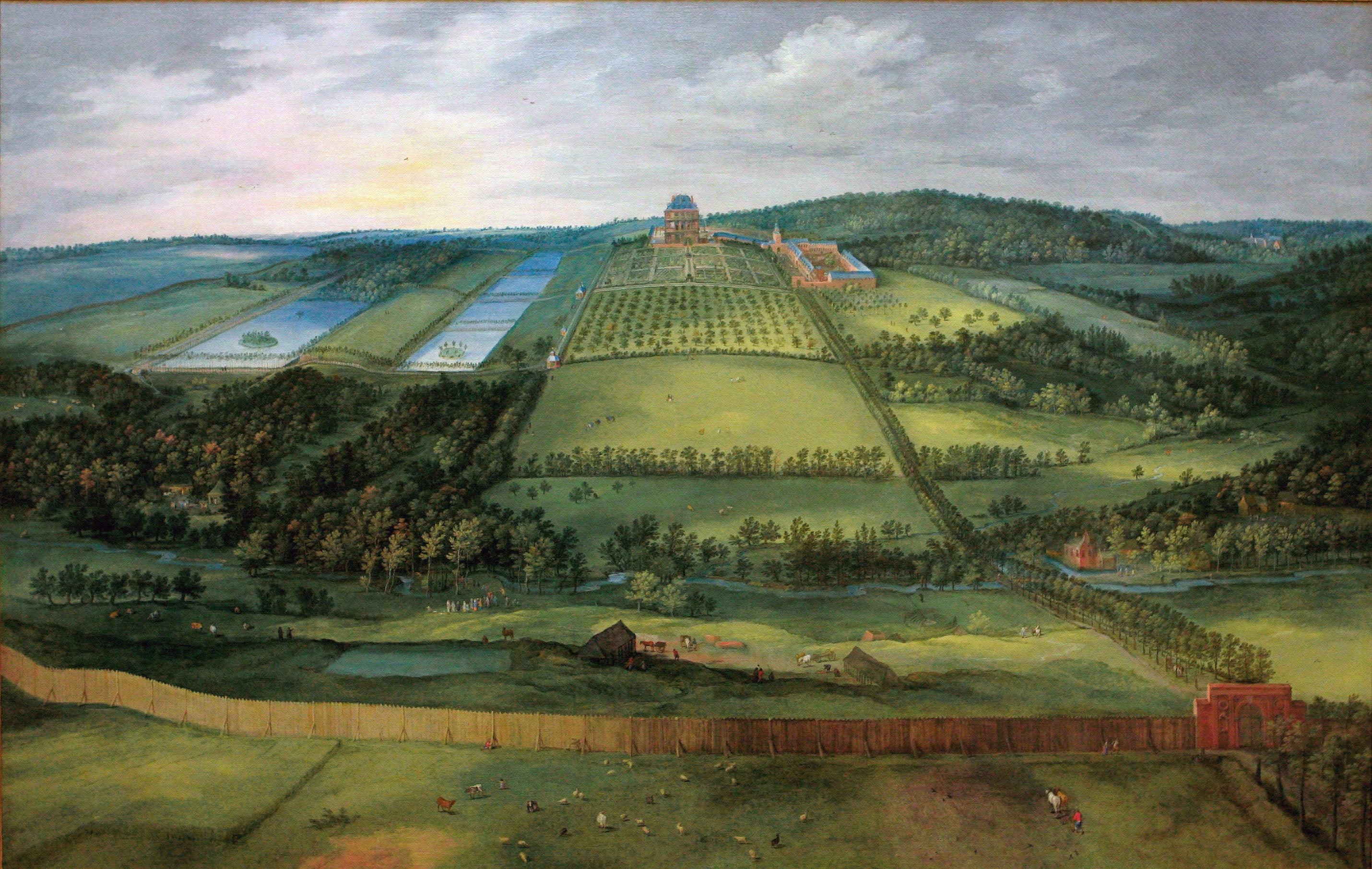 Vue du château de Mariemont - Jan Brueghel l'Ancien
