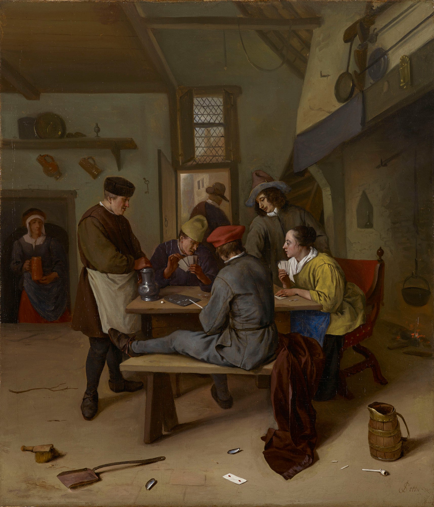 Des joueurs de cartes dans une taverne - Jan Steen