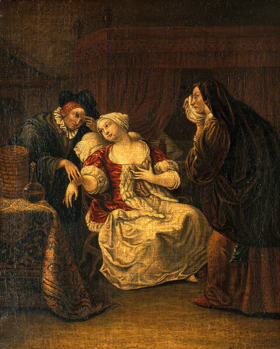 Un médecin prend le pouls d'une femme - Jan Steen