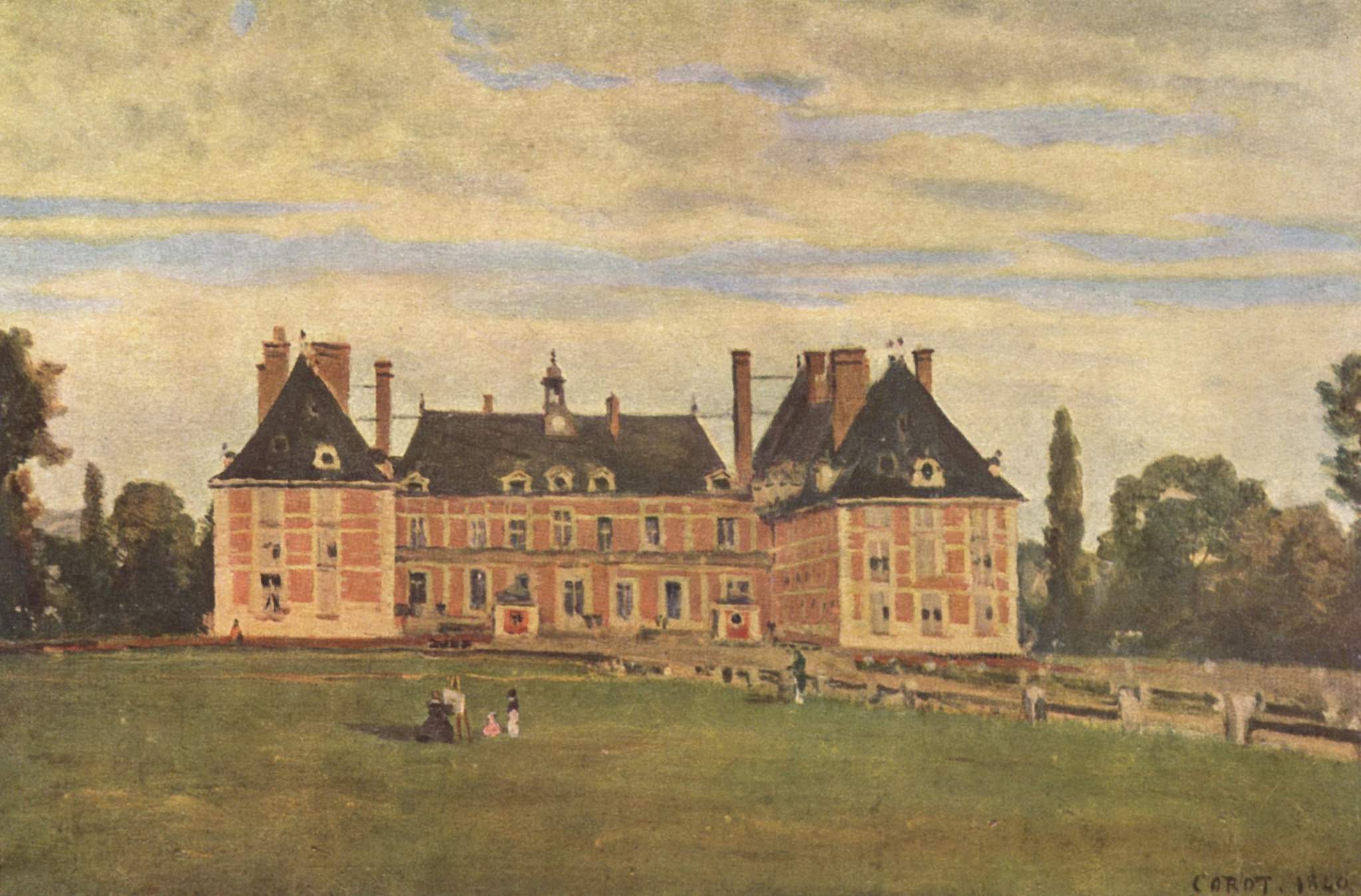 Rosny (Yvelines). Le château de la duchesse de Berry - Jean-Baptiste Camille Corot