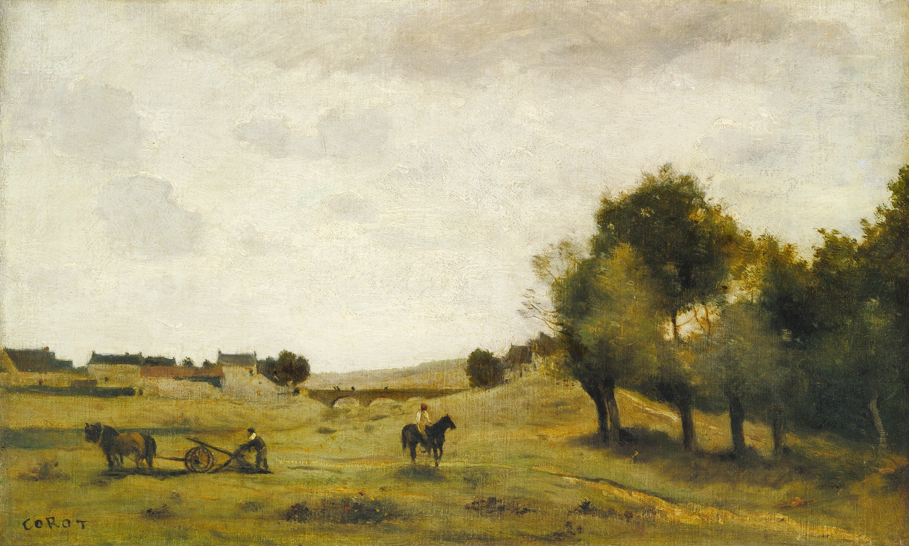 Vue près d'Épernon - Jean-Baptiste Camille Corot