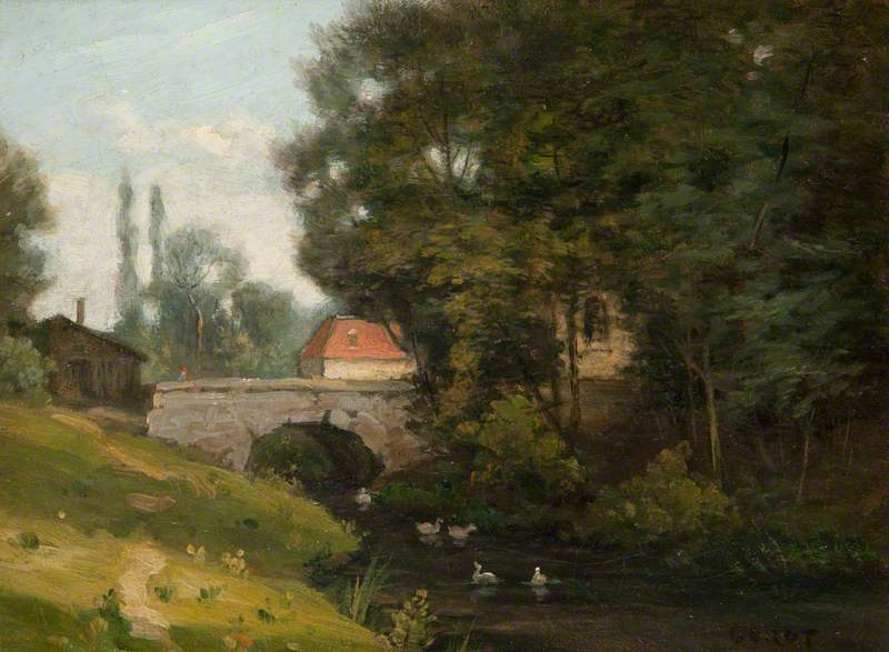 Le ruisseau du moulin - Jean-Baptiste Camille Corot