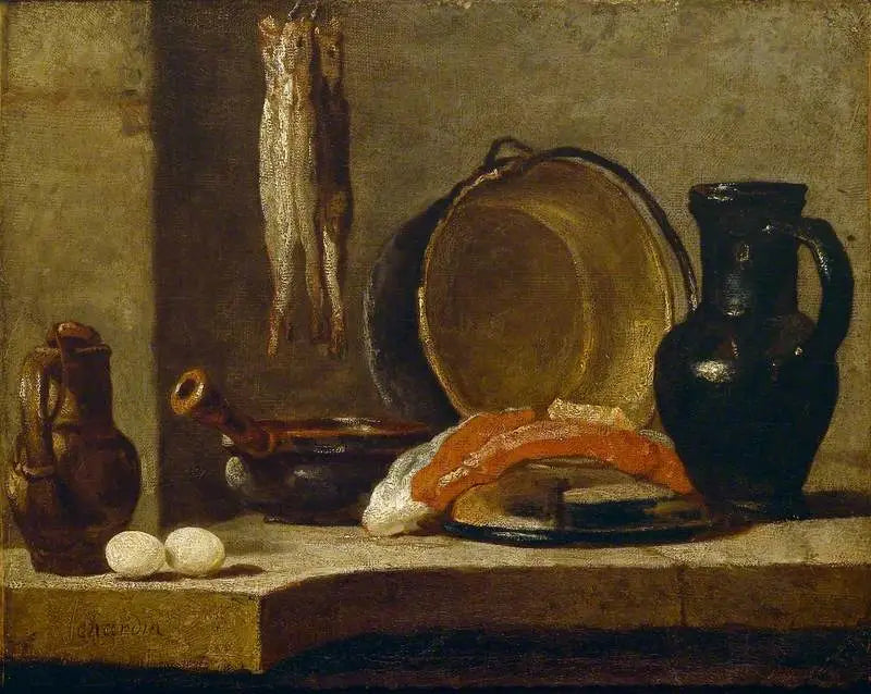 Nature morte d’ustensiles de cuisine - Jean Siméon Chardin - Alpha Reproduction