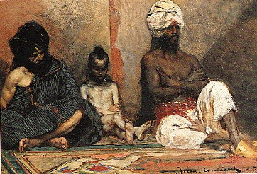 Arabes assis - Jean-Joseph Benjamin-Constant