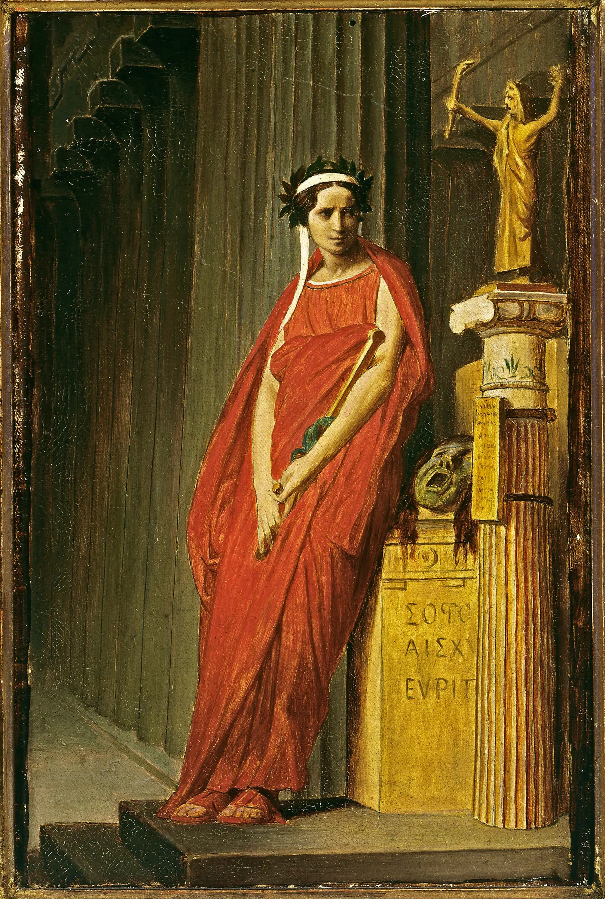 Reproduction du tableau « Rachel (1821-1858), en costume de tragédie - Jean-Léon Gérôme » par Alpha Reproduction en peinture à l’huile