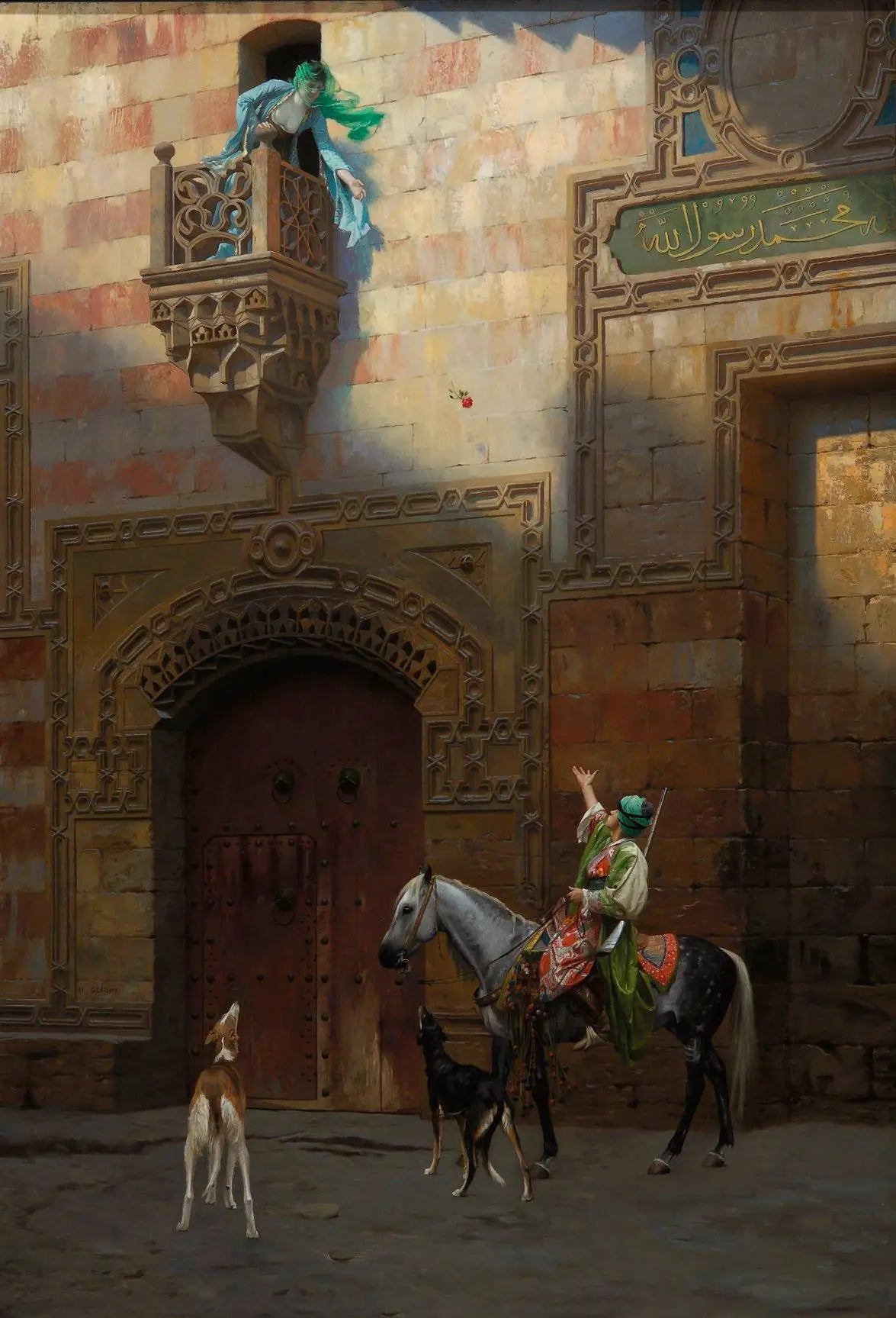 Reproduction du tableau « La Rose - Jean-Léon Gérôme » par Alpha Reproduction en peinture à l’huile