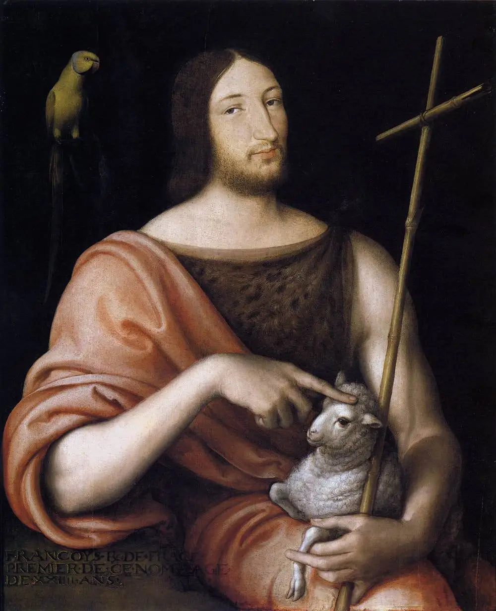 Portrait de François Ier et saint Jean-Baptiste - Jean Clouet - Alpha Reproduction