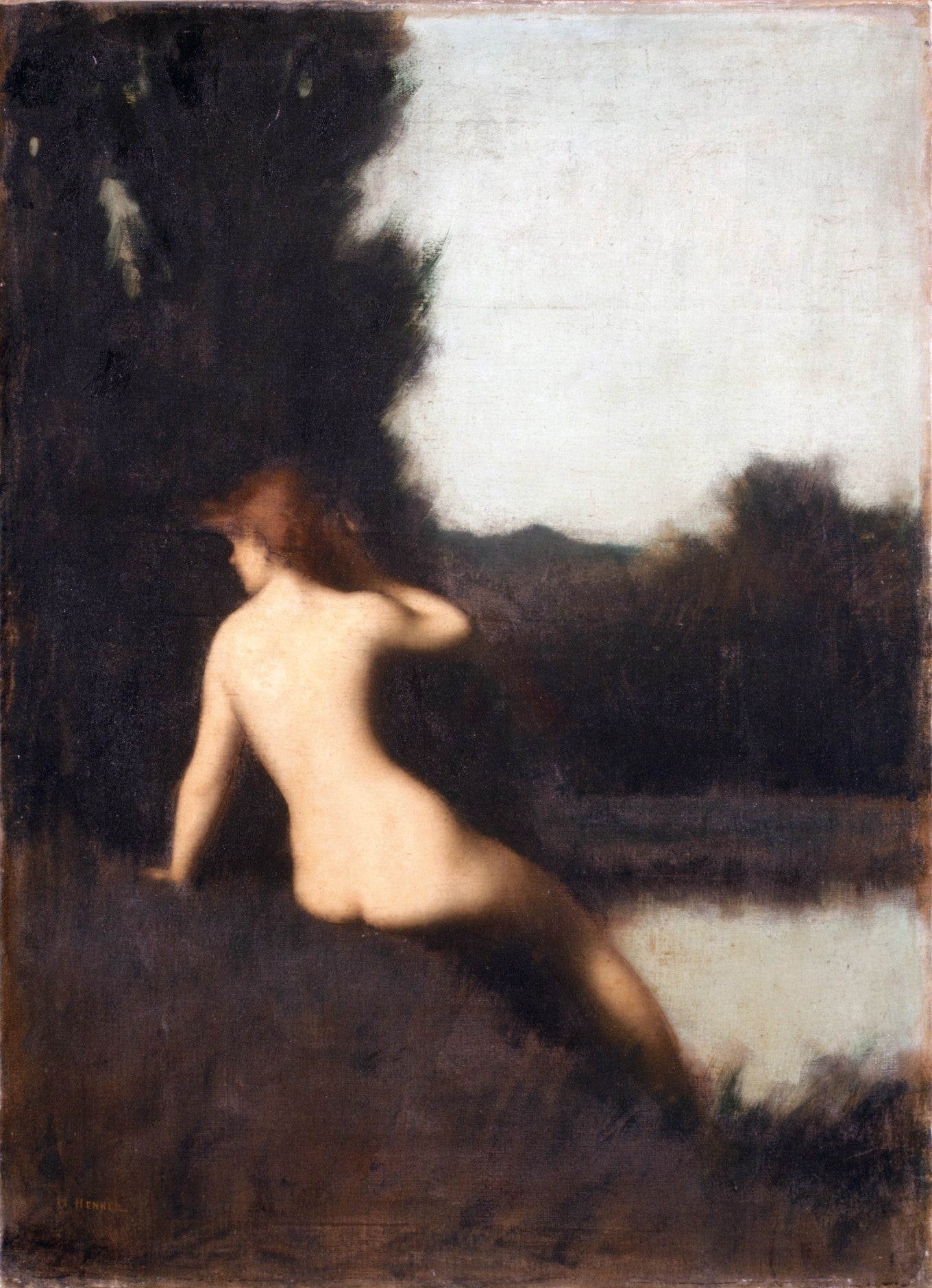 Un baigneur (Écho) - Jean-Jacques Henner