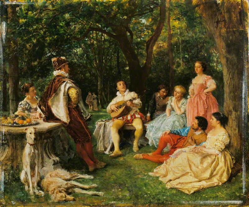 Le récital - Ernest Meissonier