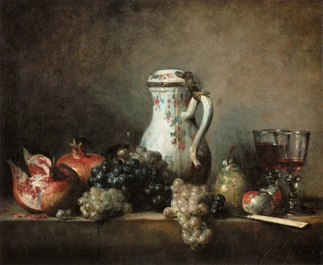 Raisins et Grenades - Jean Siméon Chardin - Alpha Reproduction