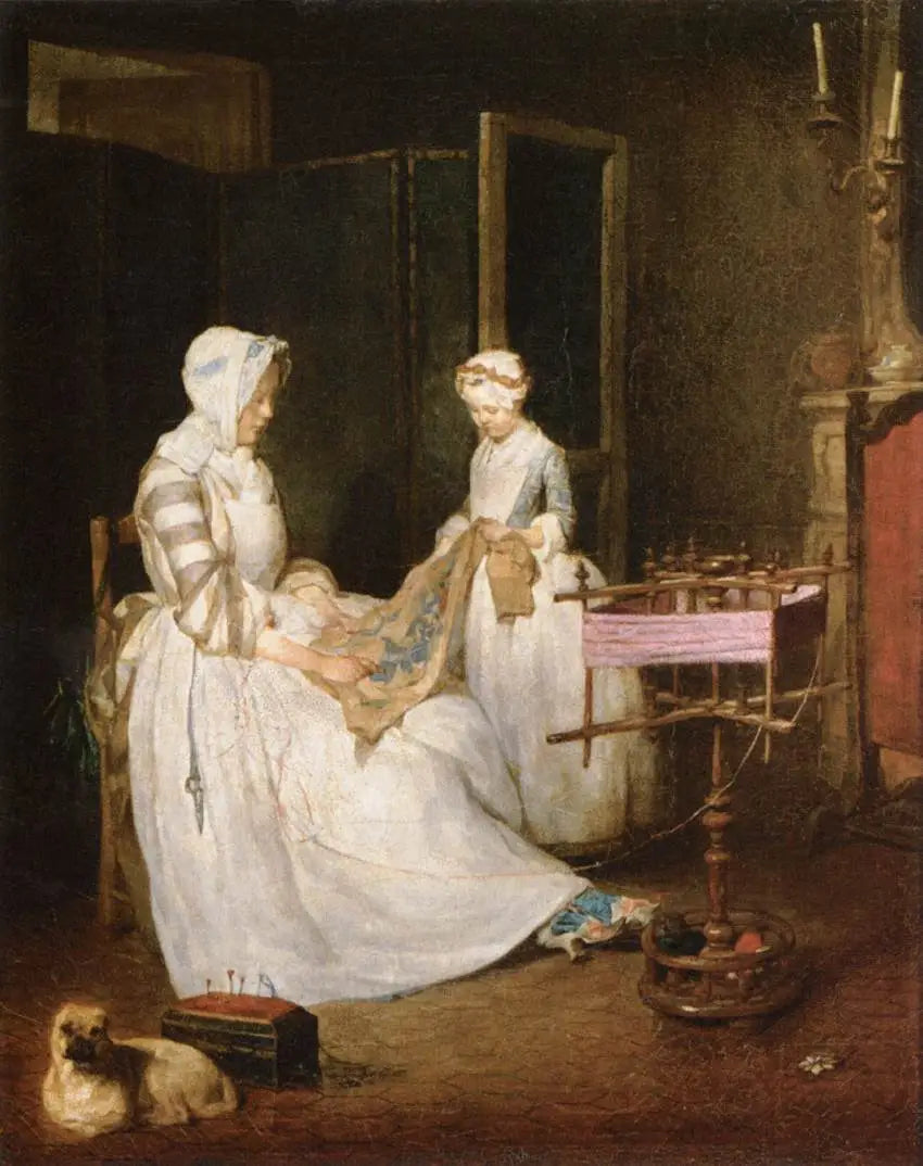 La Mère laborieuse - Jean Siméon Chardin - Alpha Reproduction
