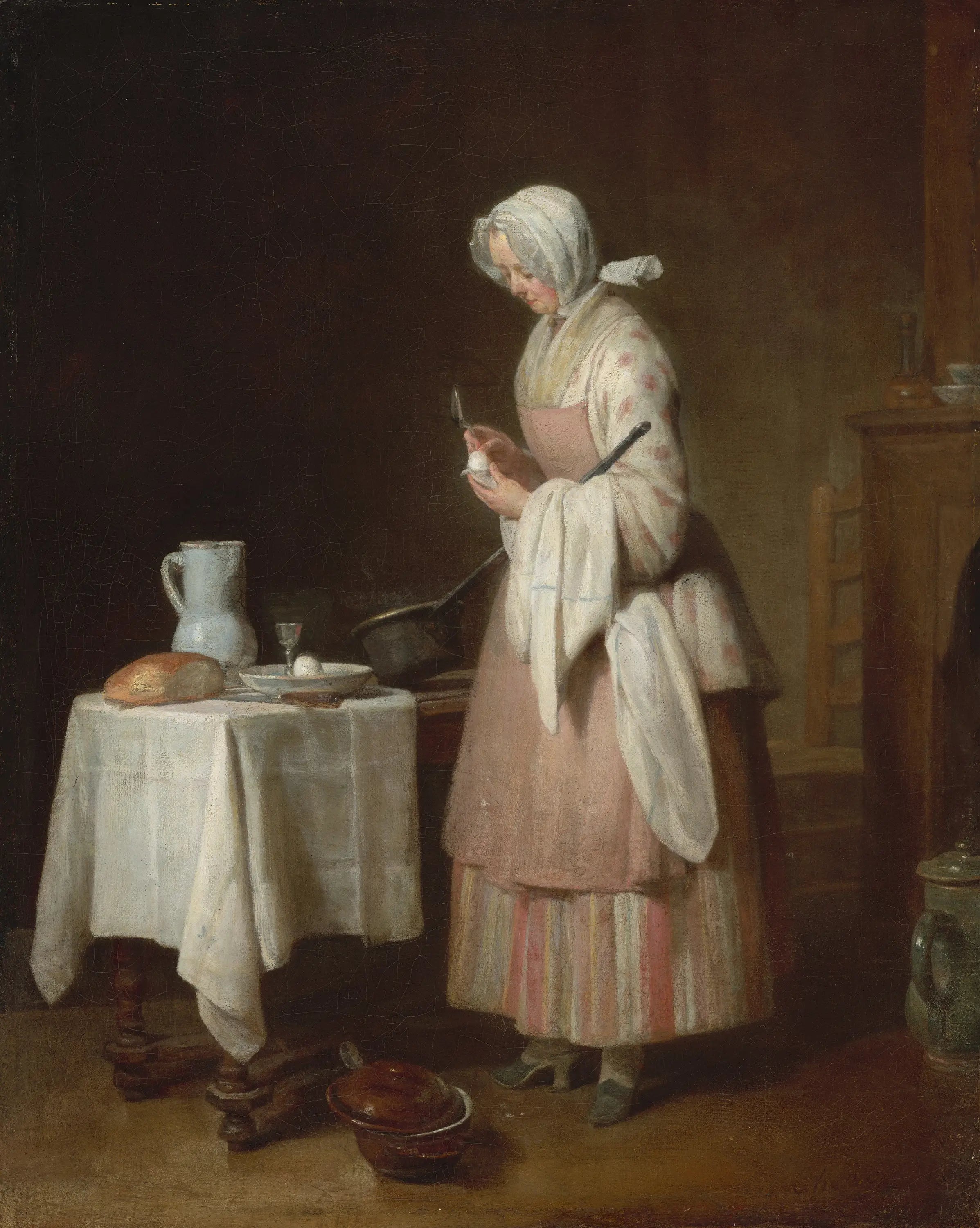 La Garde attentive - Jean Siméon Chardin - Alpha Reproduction