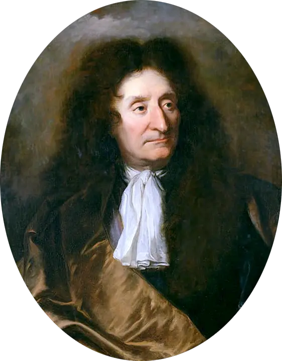 דיוקן של ז'אן דה לה פונטן (1621-1695), משורר - הייאסינט ריגו