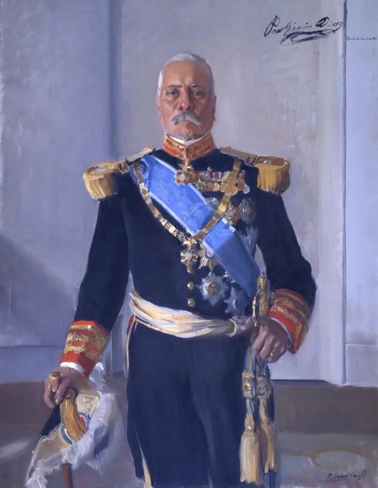 Reproduction du tableau « Porfirio Díaz, ancien président du Mexique - Joaquín Sorolla » par Alpha Reproduction en peinture à l’huile