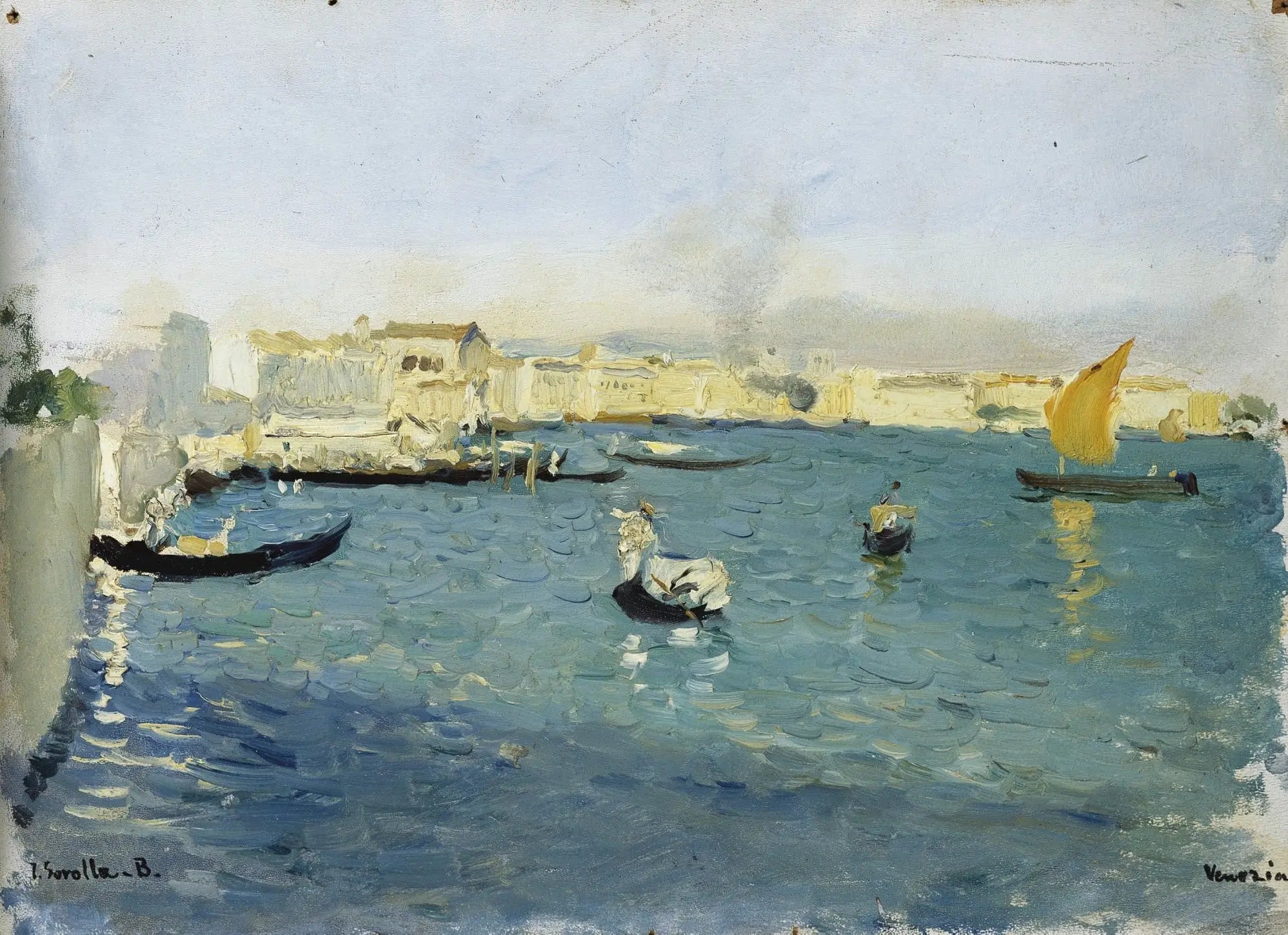 Reproduction du tableau « Venise - Joaquín Sorolla » par Alpha Reproduction en peinture à l’huile
