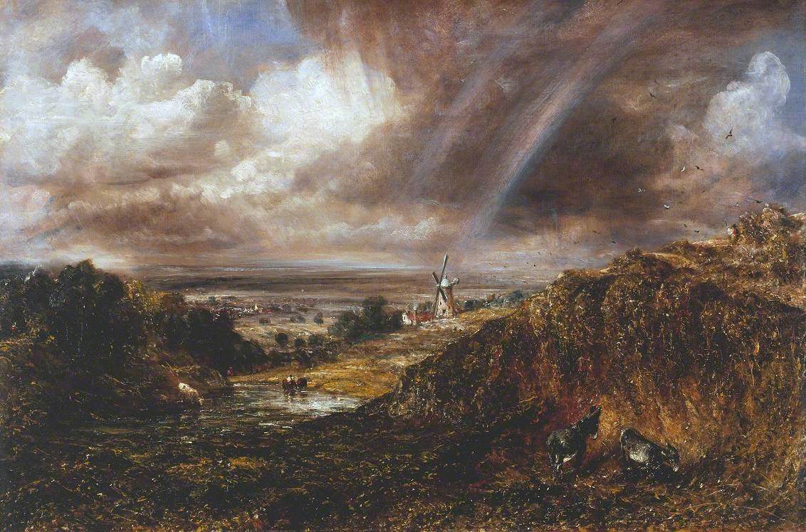 Hampstead Heath avec un arc-en-ciel - John Constable