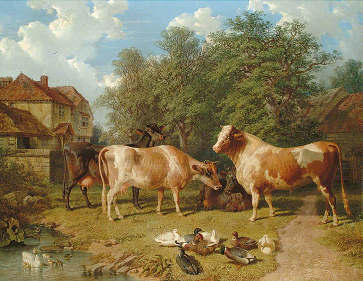 Bovins et canards - John Frederick Herring, Sr.