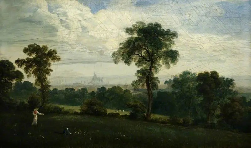 Vue lointaine de Londres - John Martin - Alpha Reproduction