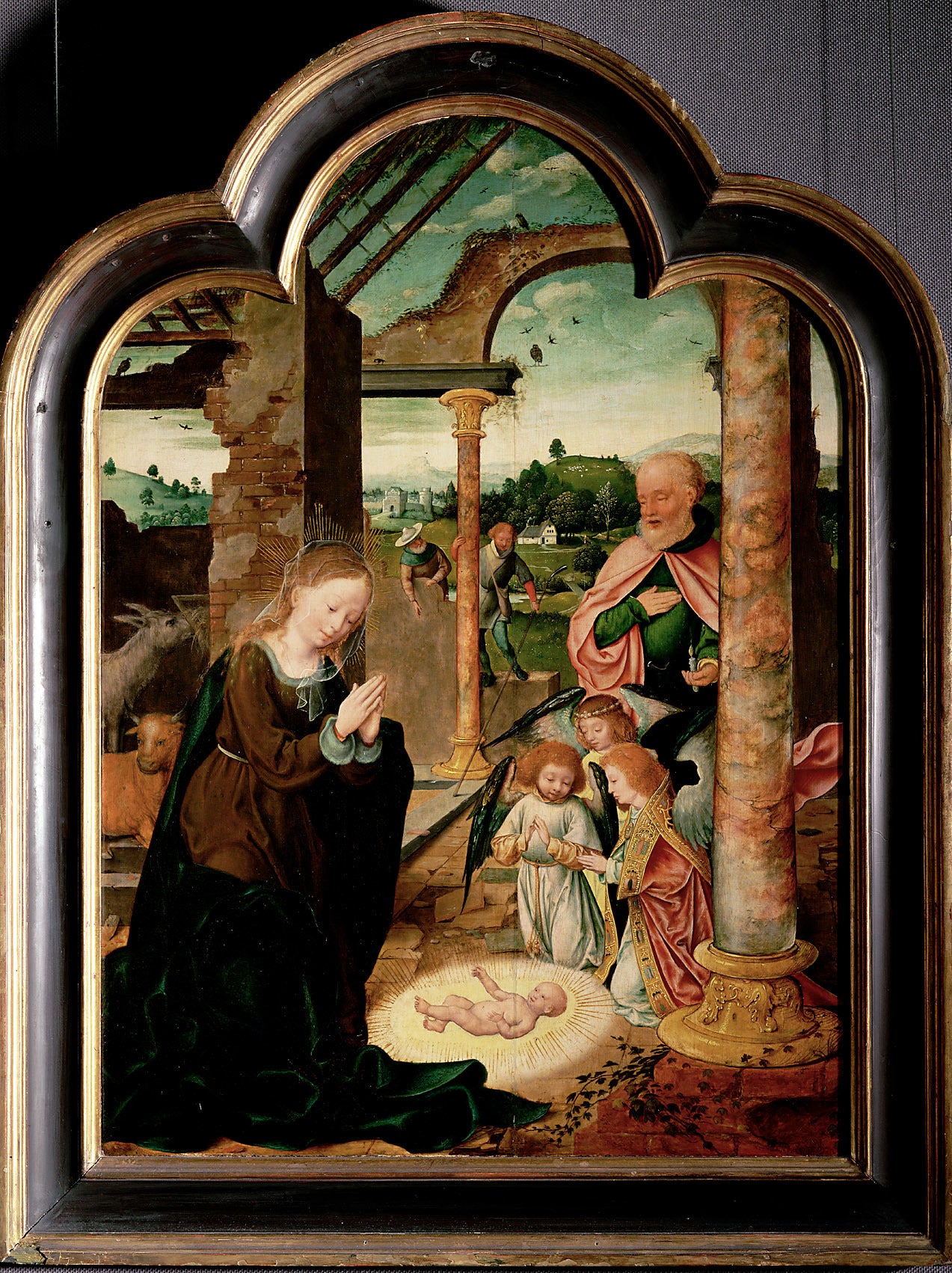 La naissance du Christ - Joos van Cleve