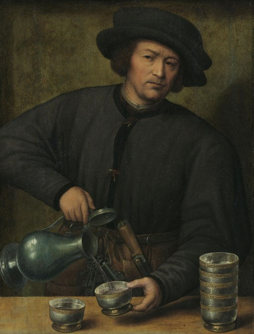 Portrait d'un verseur de vin - Joos van Cleve