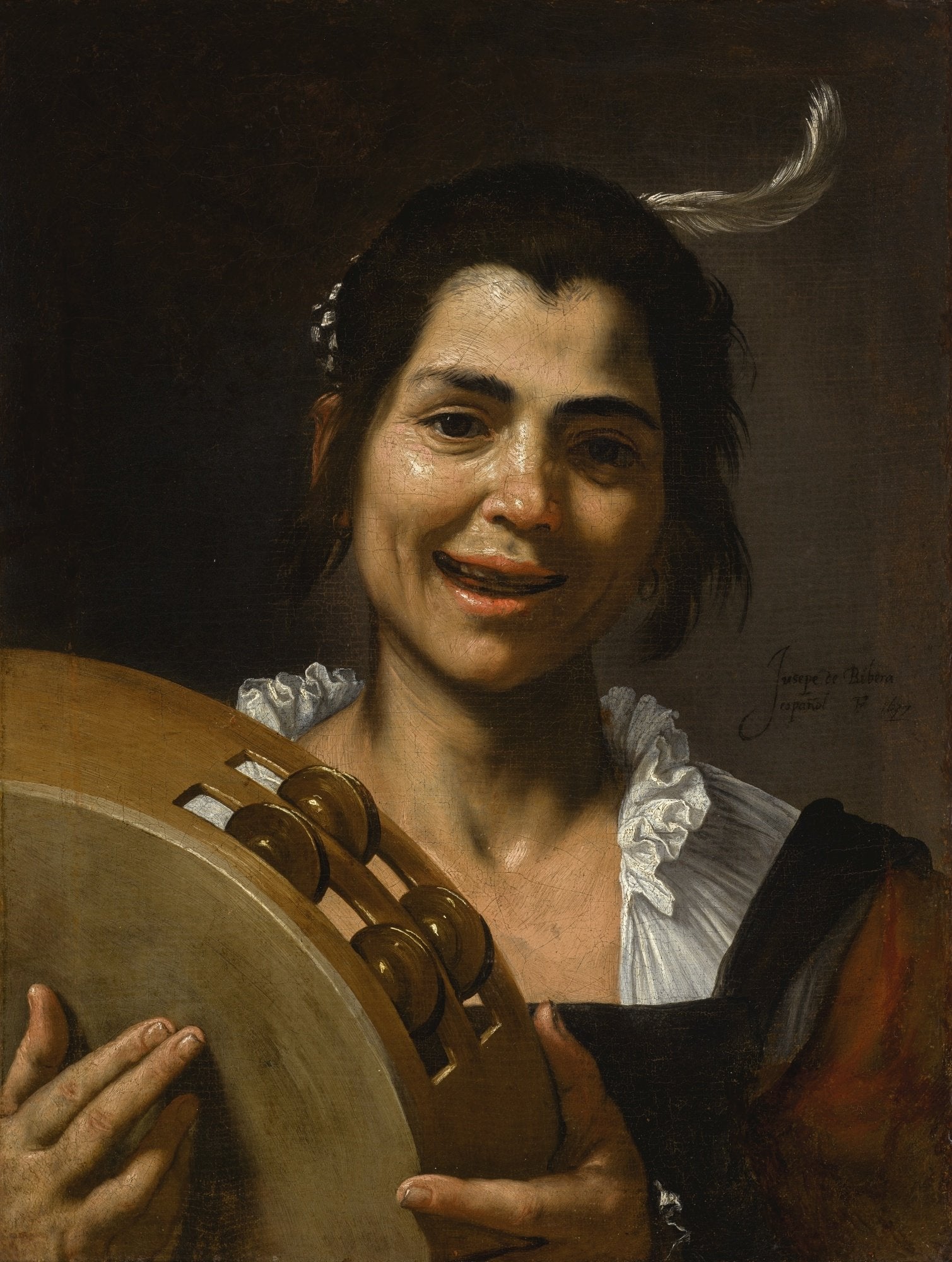 Fille au tambourin - Jusepe de Ribera