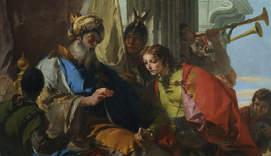 Reproduction du tableau « Joseph reçoit l'Anneau de Pharaon - Giovanni Battista Tiepolo » par Alpha Reproduction en peinture à l’huile