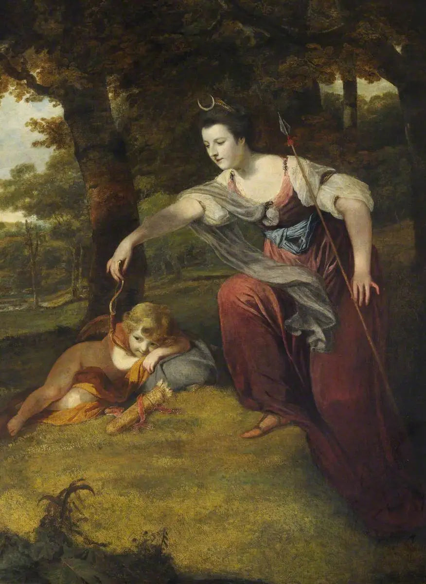 Diane désarmant Cupidon: Elizabeth Dashwood duchesse de Manchester (1741-1832) et son fils George Montagu vicomte